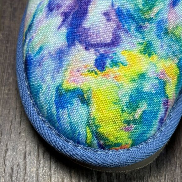 Minnetonka Jennifer Mulitcolor Tie Dye Scuff Slippers Women's Size 8 - Picture 10 of 11